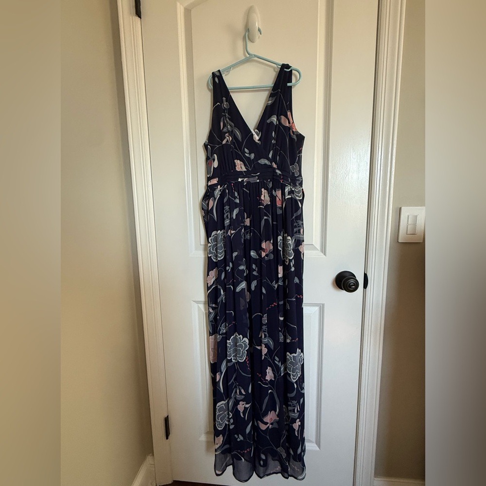 MATERNITY Navy Floral Dress